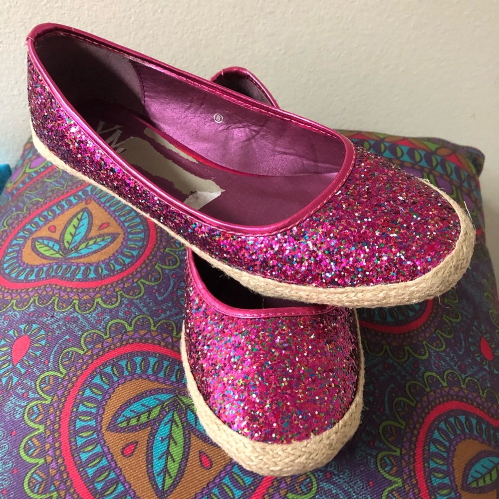 YMI glitter flats